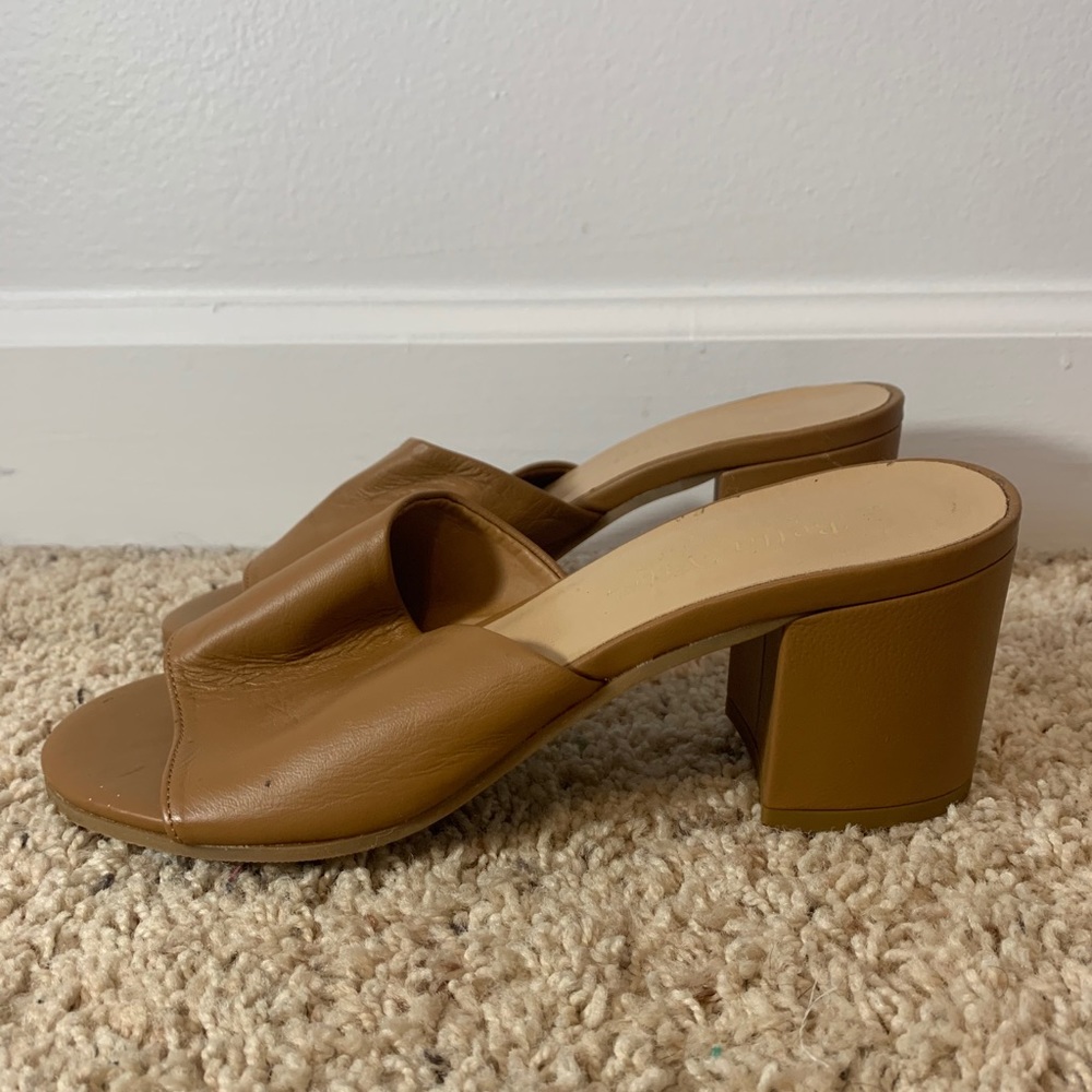 Leather mules